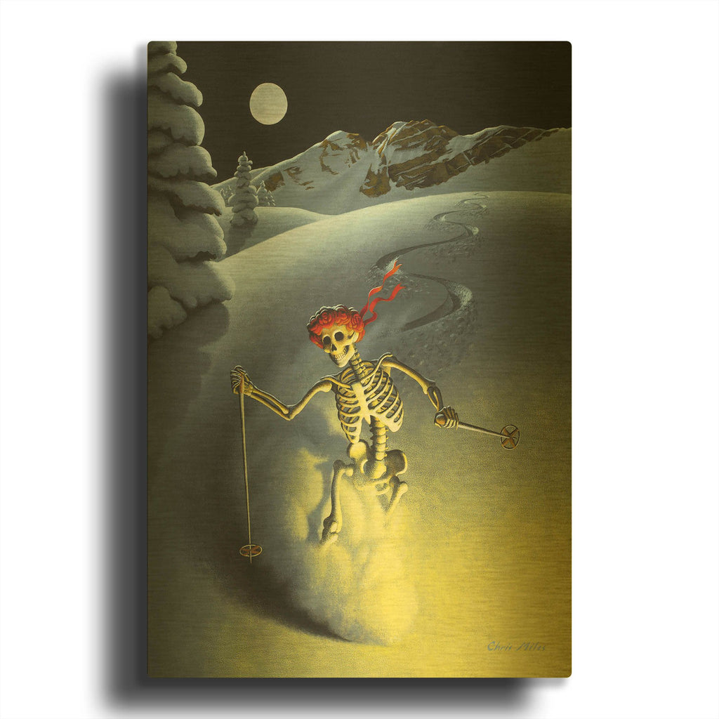 'After Hours' By Chris Miles Gold Metal Wall Art
