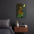 'Night Rider' By Chris Miles Gold Metal Wall Art