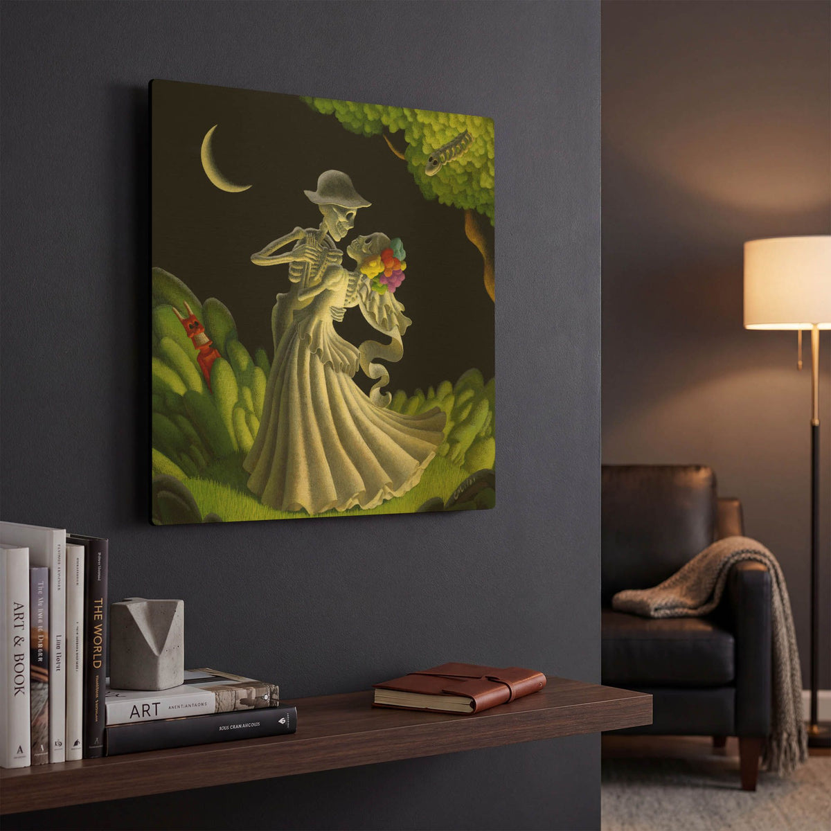 'Eternal Love' By Chris Miles Gold Metal Wall Art