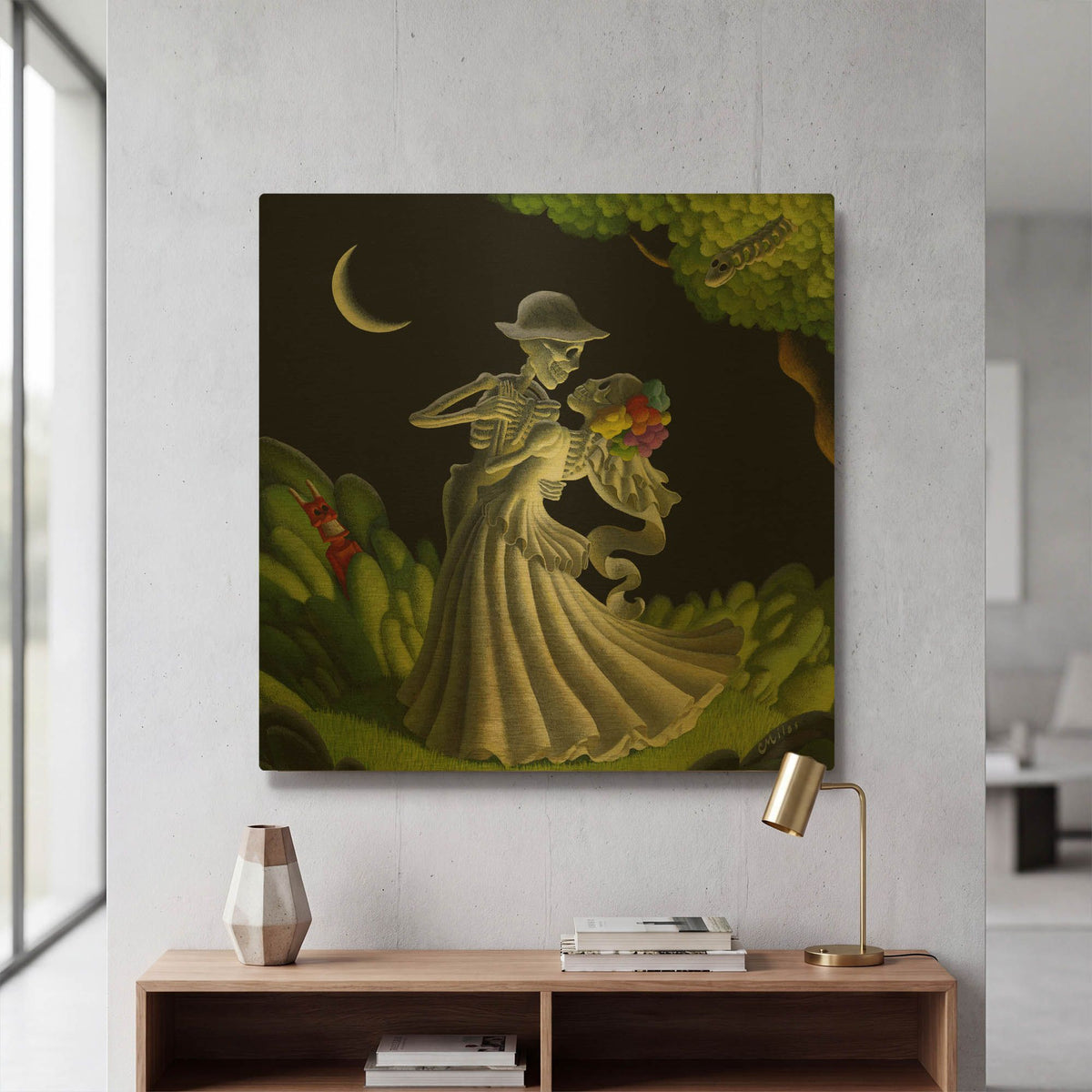 'Eternal Love' By Chris Miles Gold Metal Wall Art