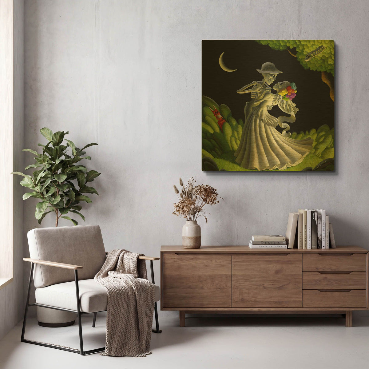 'Eternal Love' By Chris Miles Gold Metal Wall Art