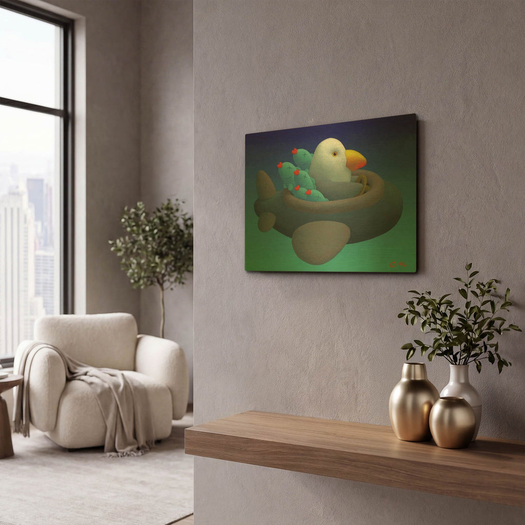'Good Catch' By Chris Miles Gold Metal Wall Art