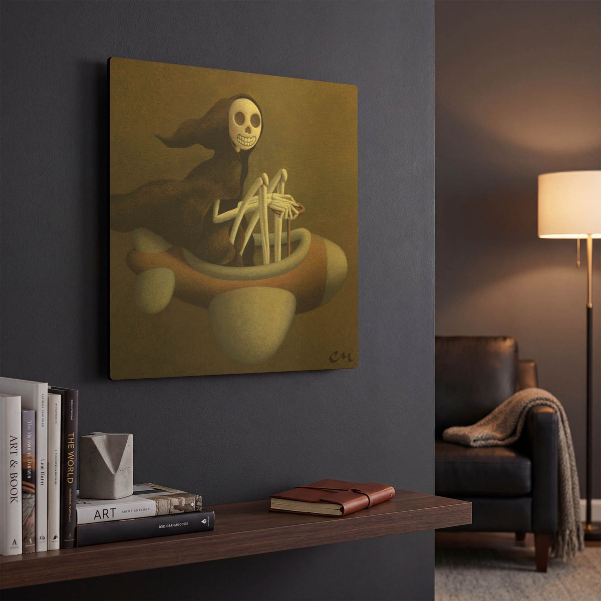 'Joy Ride' By Chris Miles Gold Metal Wall Art