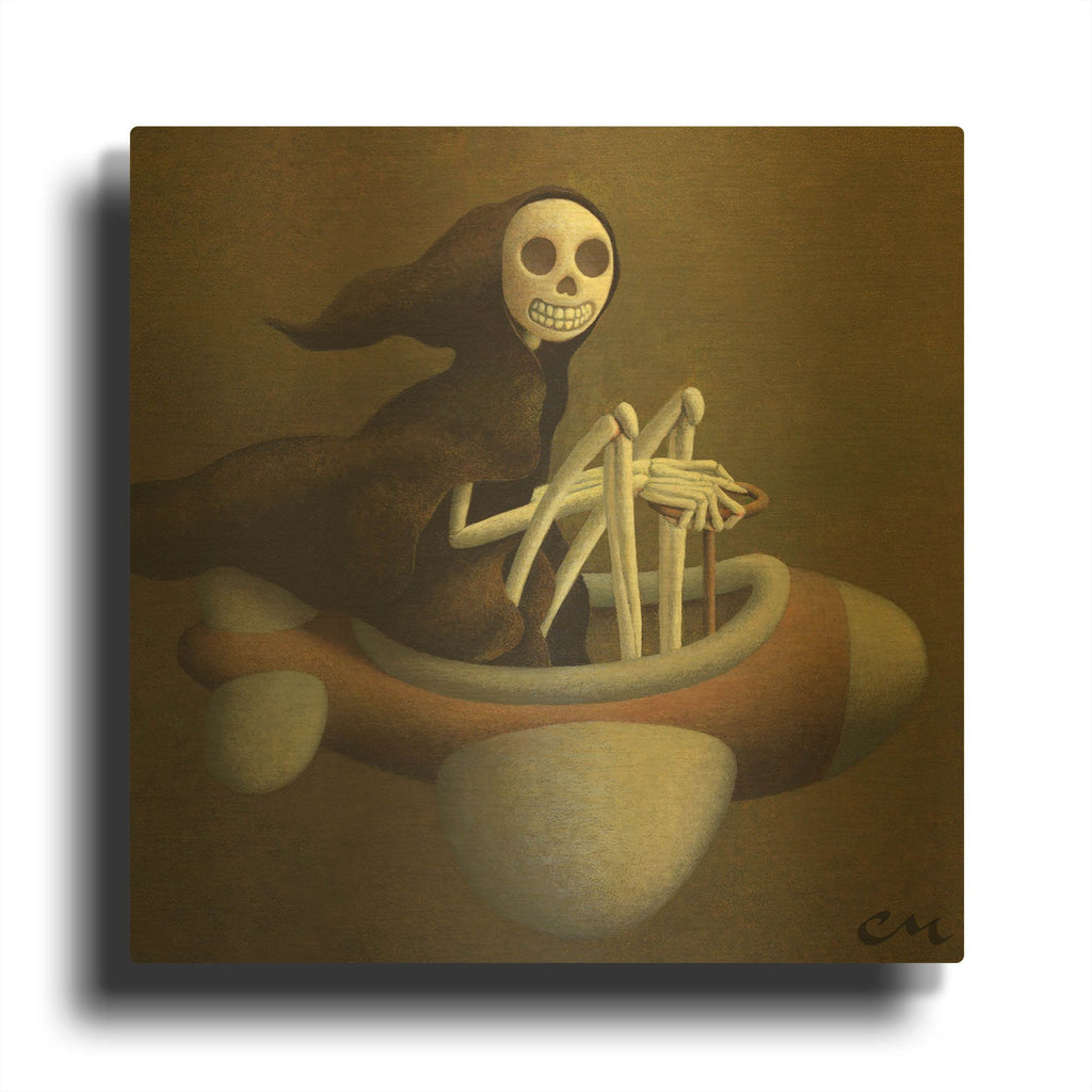 'Joy Ride' By Chris Miles Gold Metal Wall Art