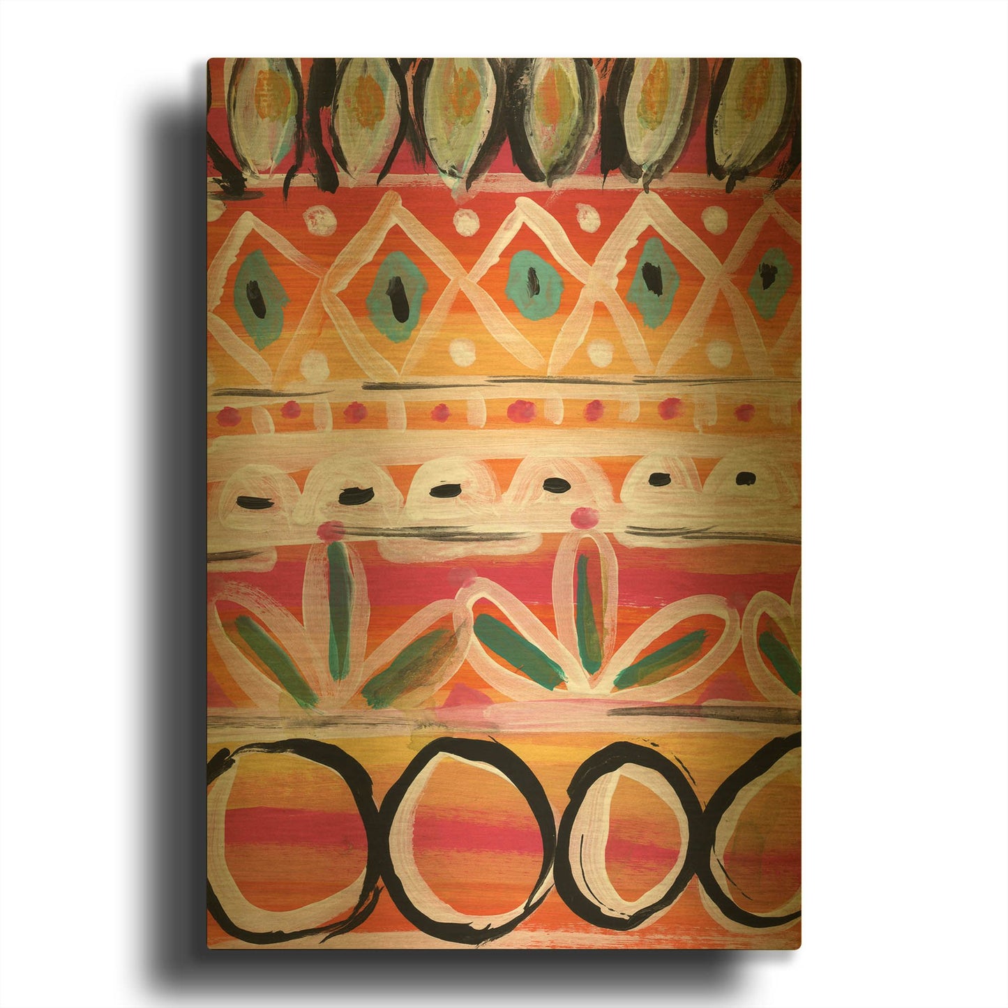 'LW1982' By Linda Woods Gold Metal Wall Art