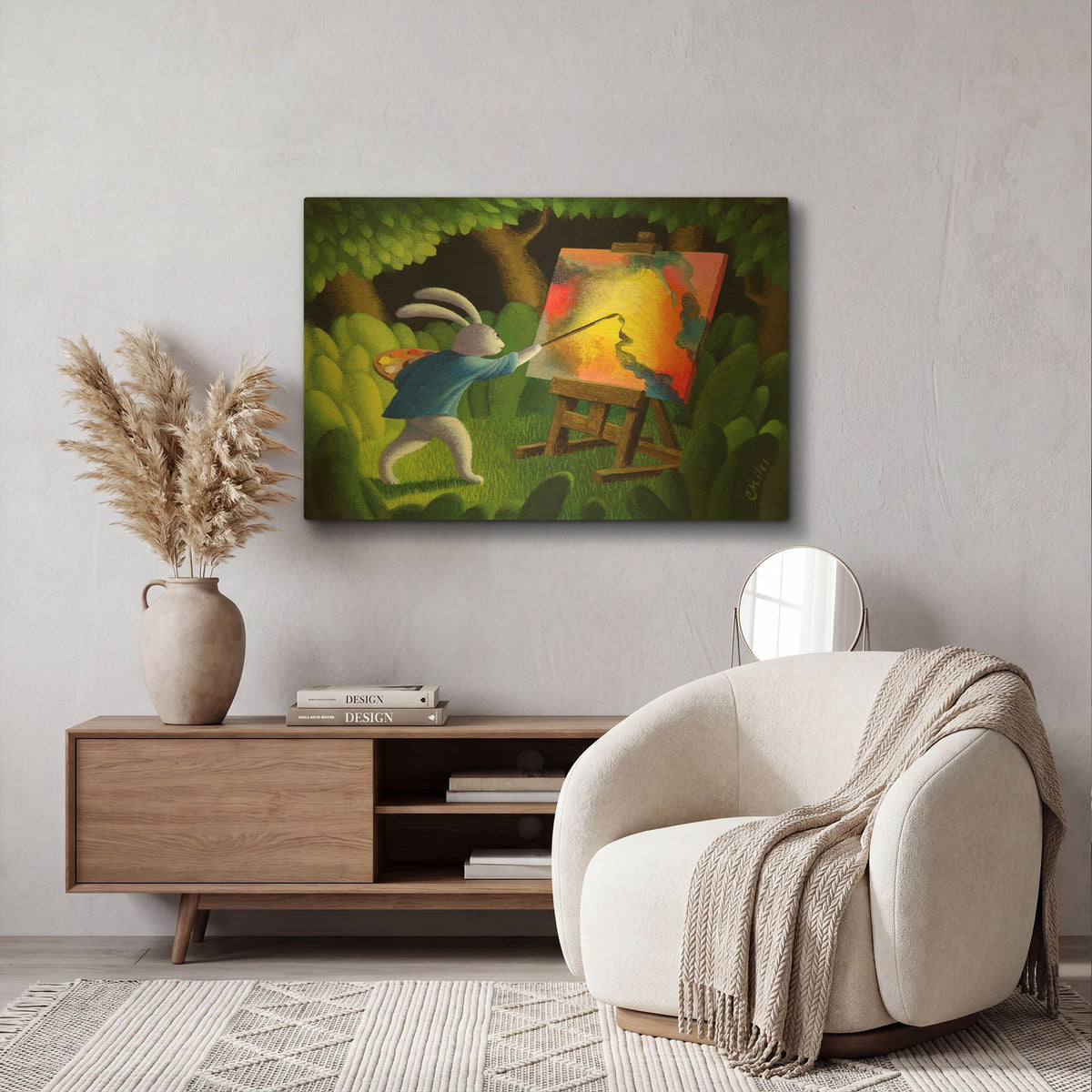 'The Artist' By Chris Miles Gold Metal Wall Art