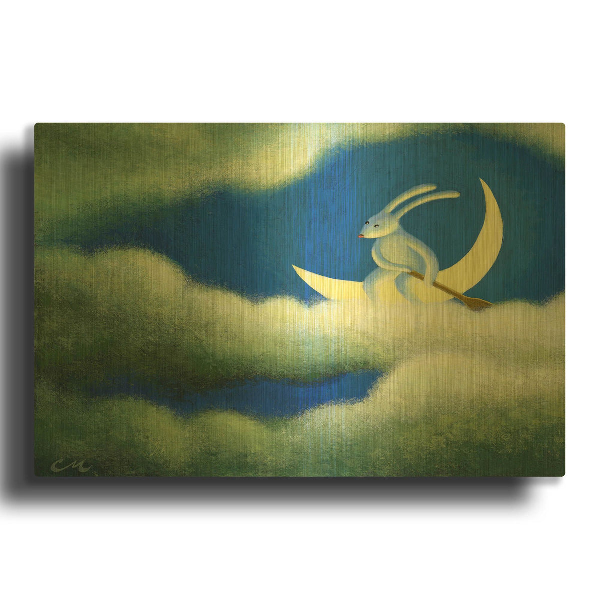 'The Traveler' By Chris Miles Gold Metal Wall Art