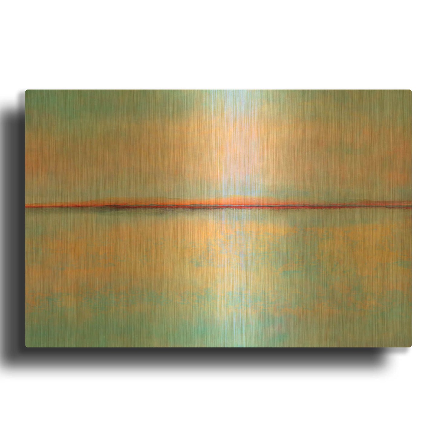 'After Sunset' By Cora Niele Gold Metal Wall Art