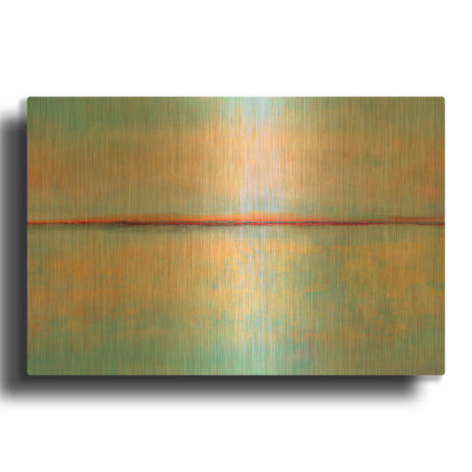'After Sunset' By Cora Niele Gold Metal Wall Art