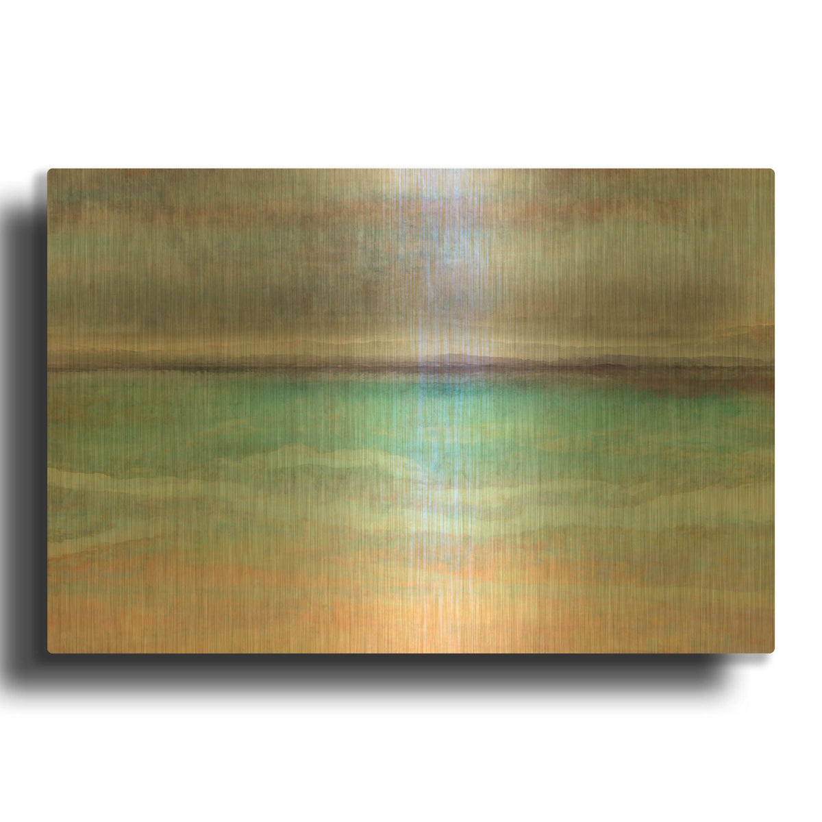 'Rain Shower' By Cora Niele Gold Metal Wall Art