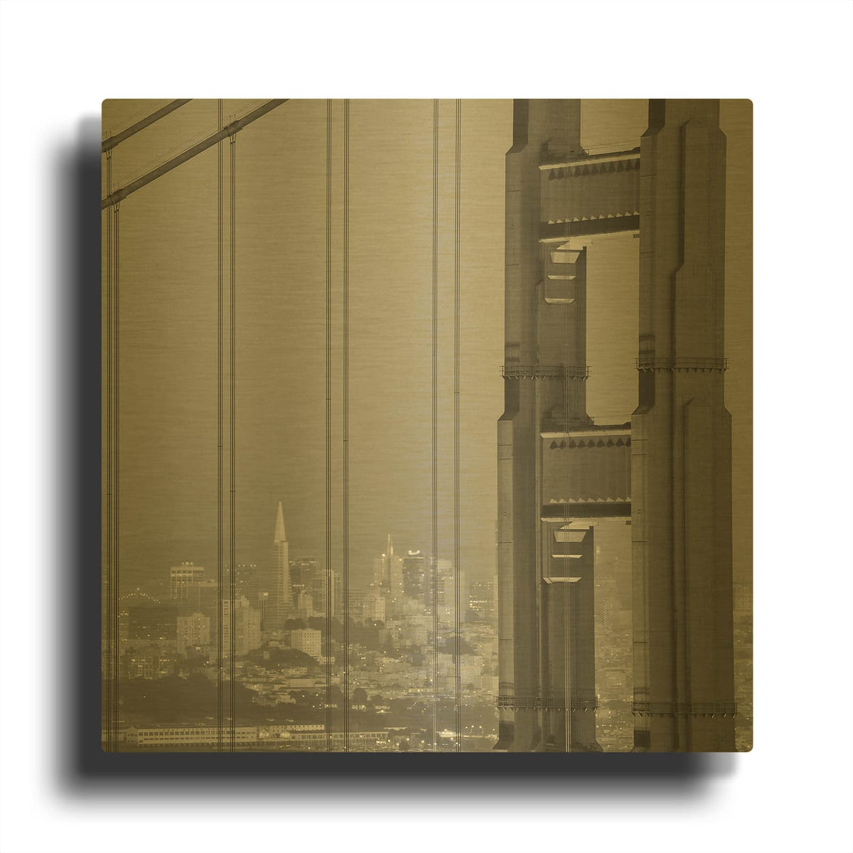 'Hendrik Point' By Craig Melville Gold Metal Wall Art