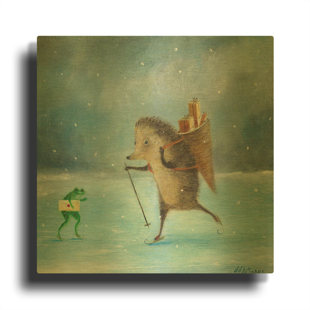 'Julemanden' By DD McInnes Gold Metal Wall Art
