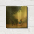 'La Passeggiata Of The Lady Dowager' By DD McInnes Gold Metal Wall Art