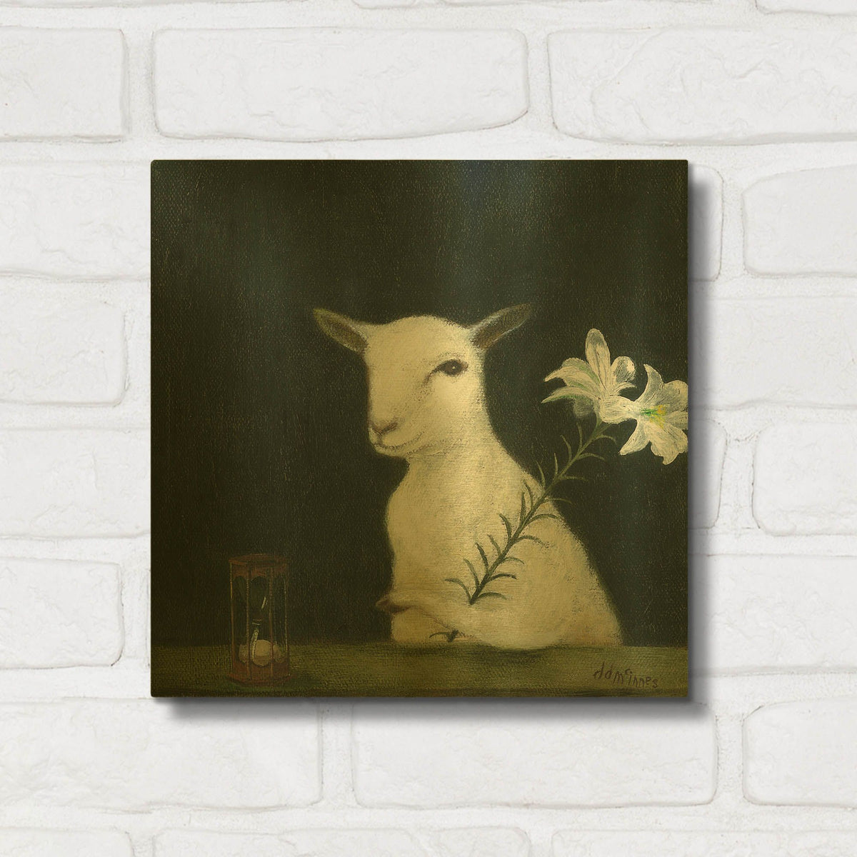 'Portrait Of A Young Man' By DD McInnes Gold Metal Wall Art