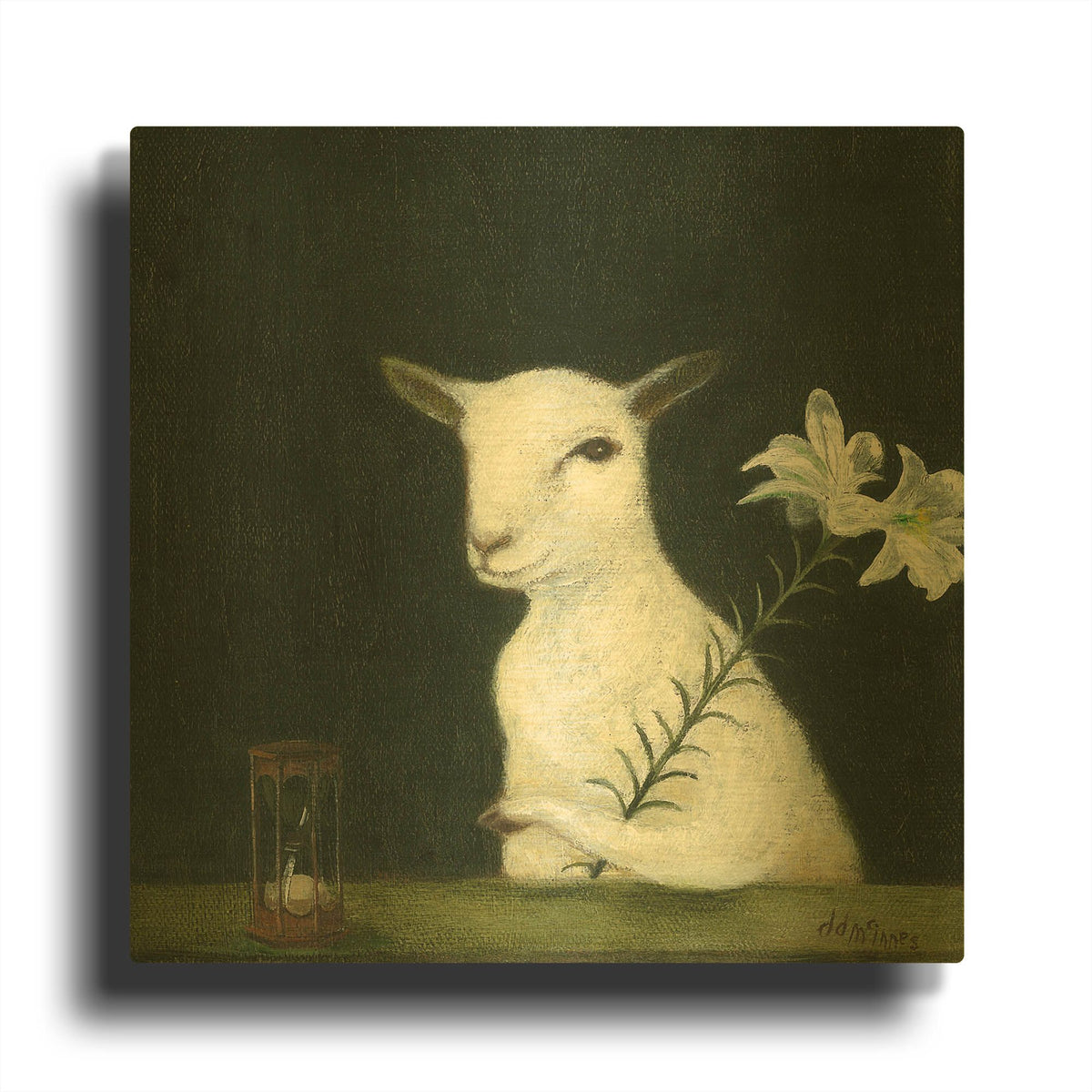 'Portrait Of A Young Man' By DD McInnes Gold Metal Wall Art