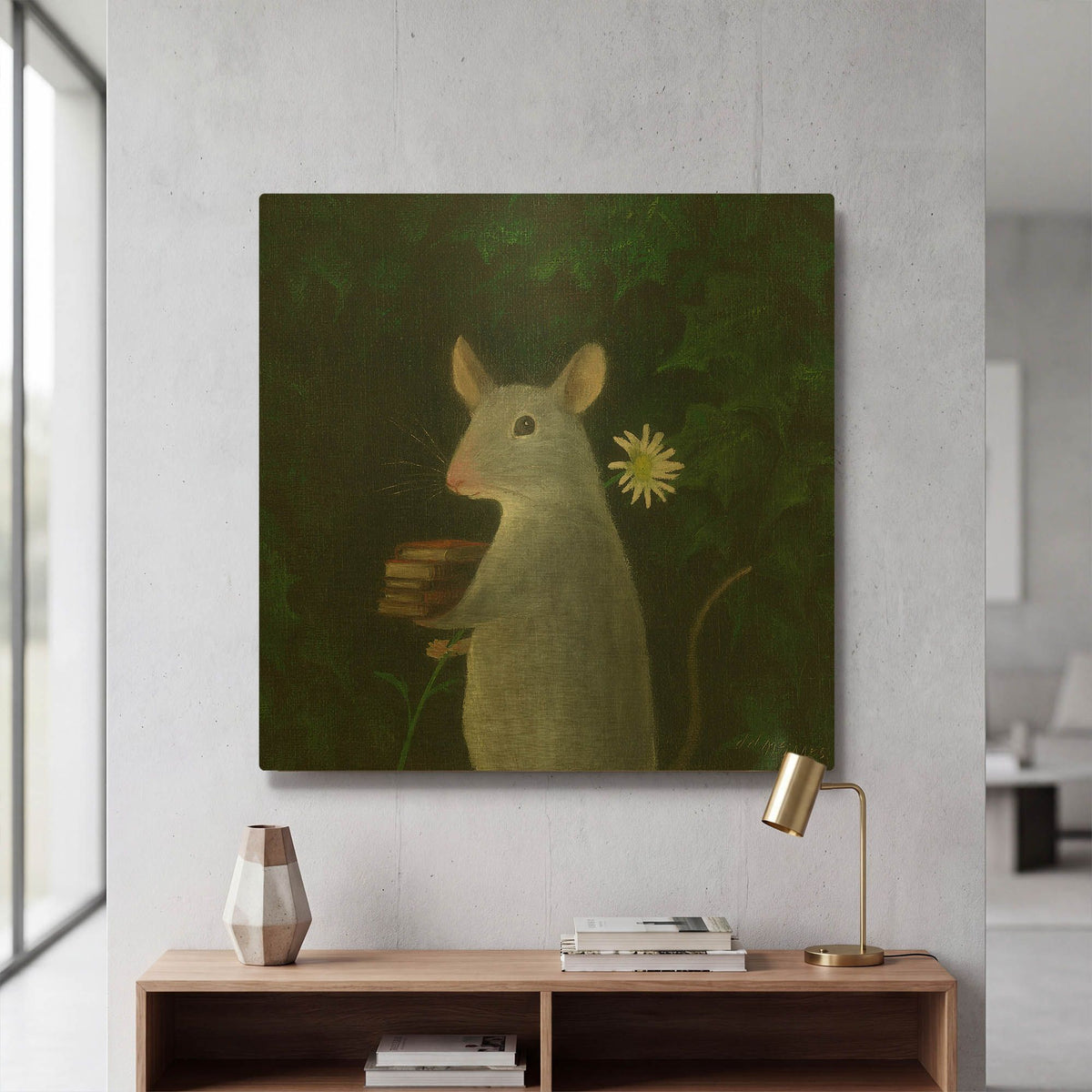 'The Imaginary Friend' By DD McInnes Gold Metal Wall Art