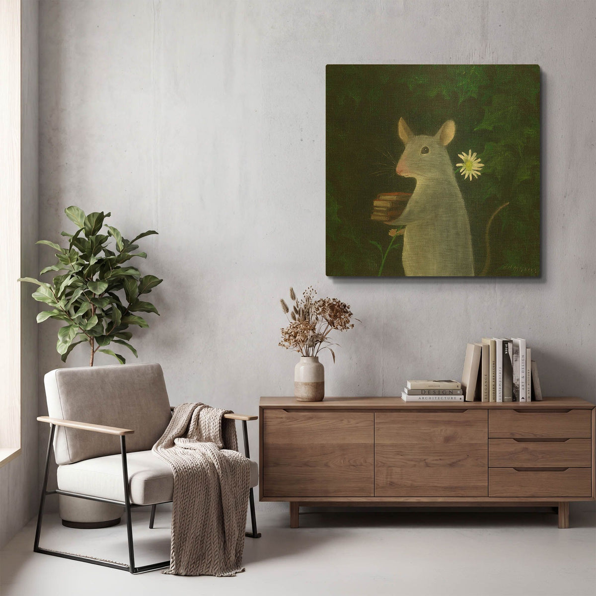 'The Imaginary Friend' By DD McInnes Gold Metal Wall Art
