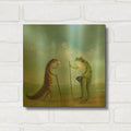 'The Incident At Seasalter Beach' By DD McInnes Gold Metal Wall Art