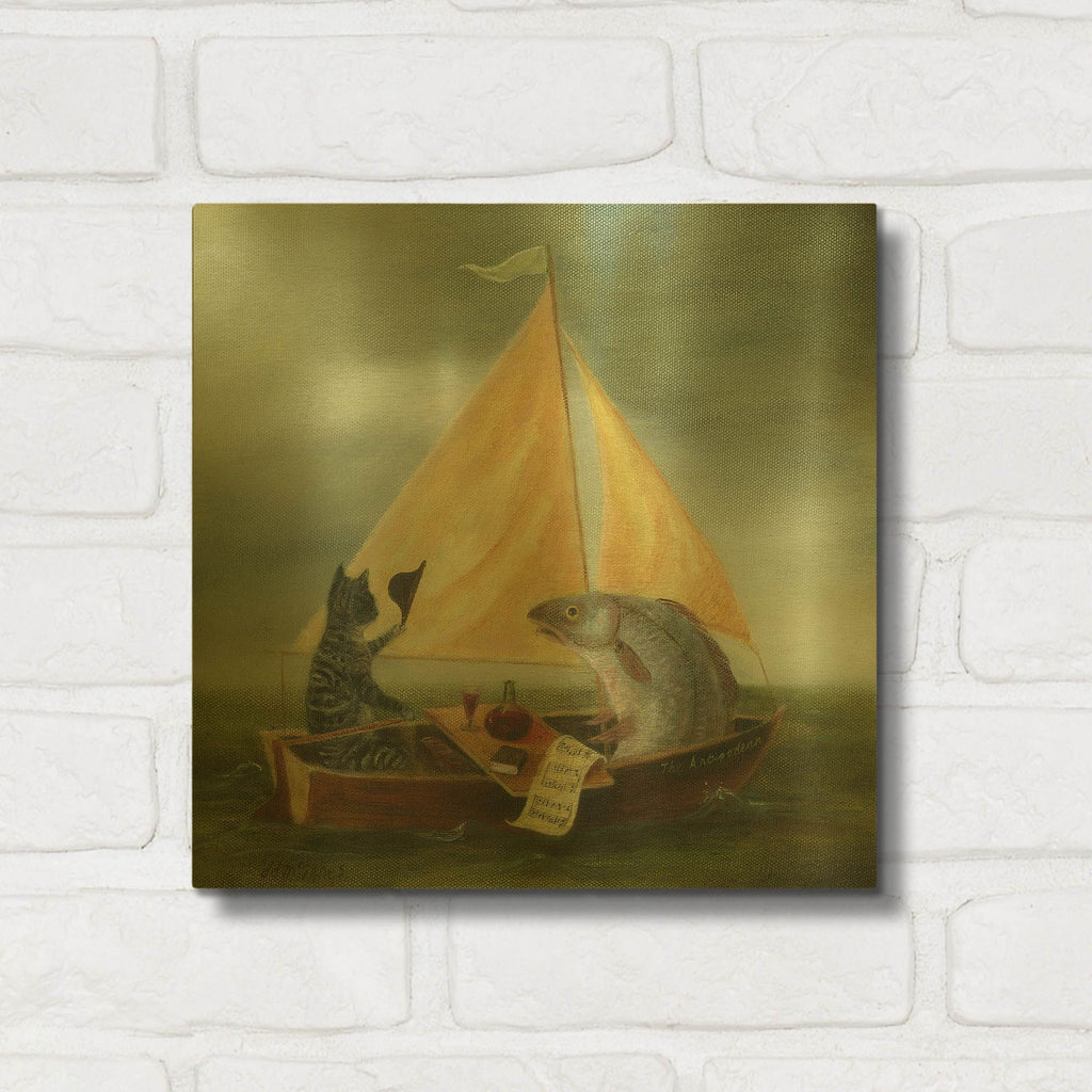 'The Voyage Of The Antipodean' By DD McInnes Gold Metal Wall Art