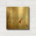 'The Winter Skaters' By DD McInnes Gold Metal Wall Art