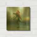 'The Yuletide Frog' By DD McInnes Gold Metal Wall Art