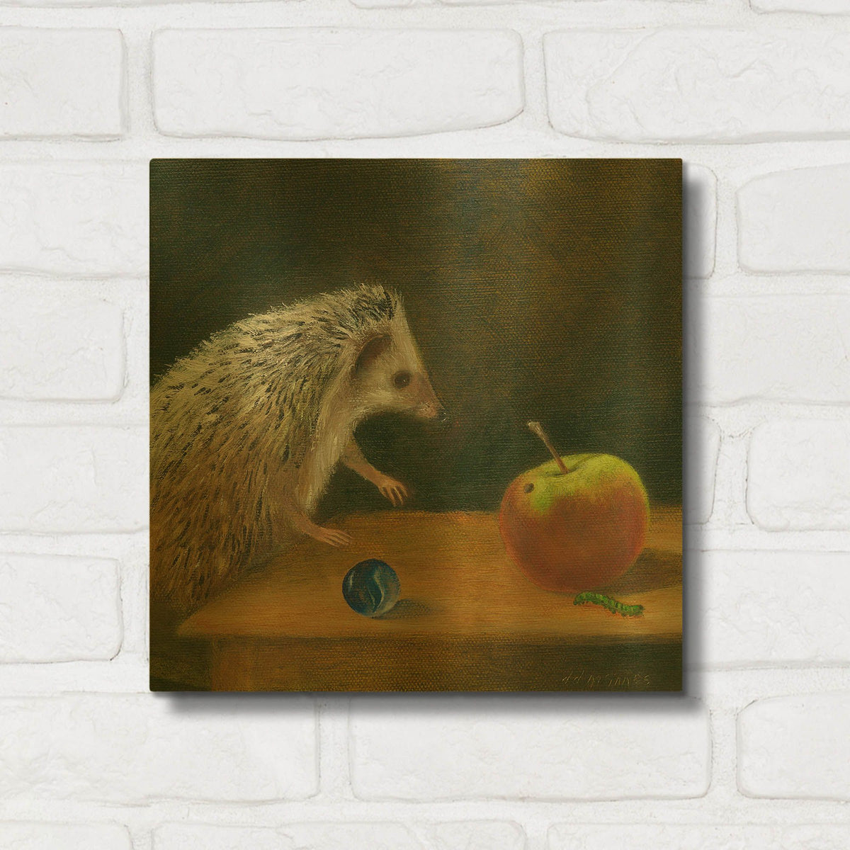 'Helmut' By DD McInnes Gold Metal Wall Art