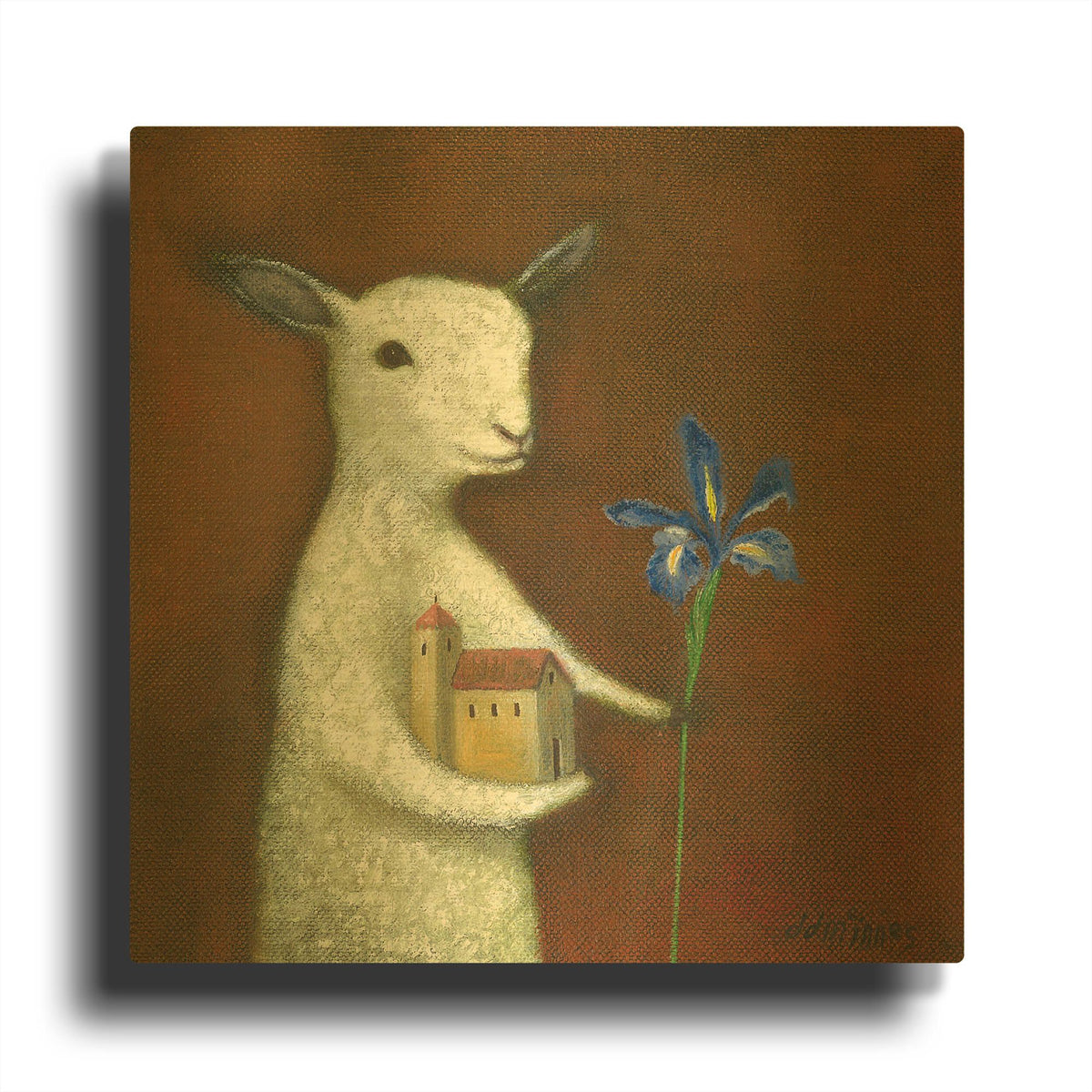 'The Model Maker' By DD McInnes Gold Metal Wall Art