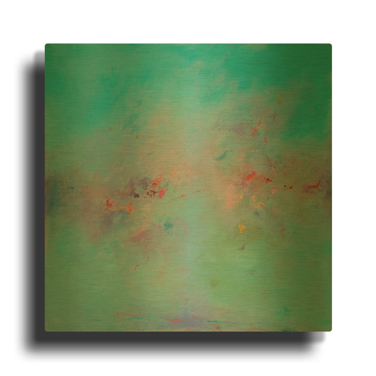 'Untitled Abstract No. 3' By Ed Handelman Gold Metal Wall Art