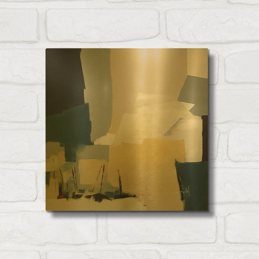 'After The Storm' By Fanou Montel Gold Metal Wall Art