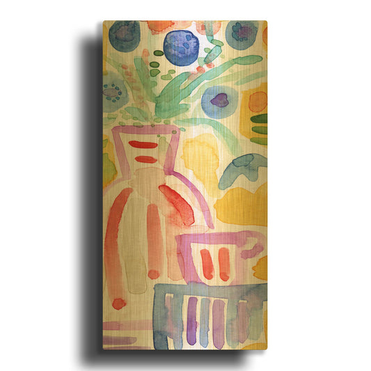 'LW1988' By Linda Woods Gold Metal Wall Art