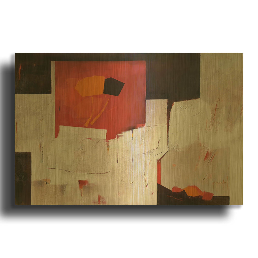 'Forever' By Fanou Montel Gold Metal Wall Art