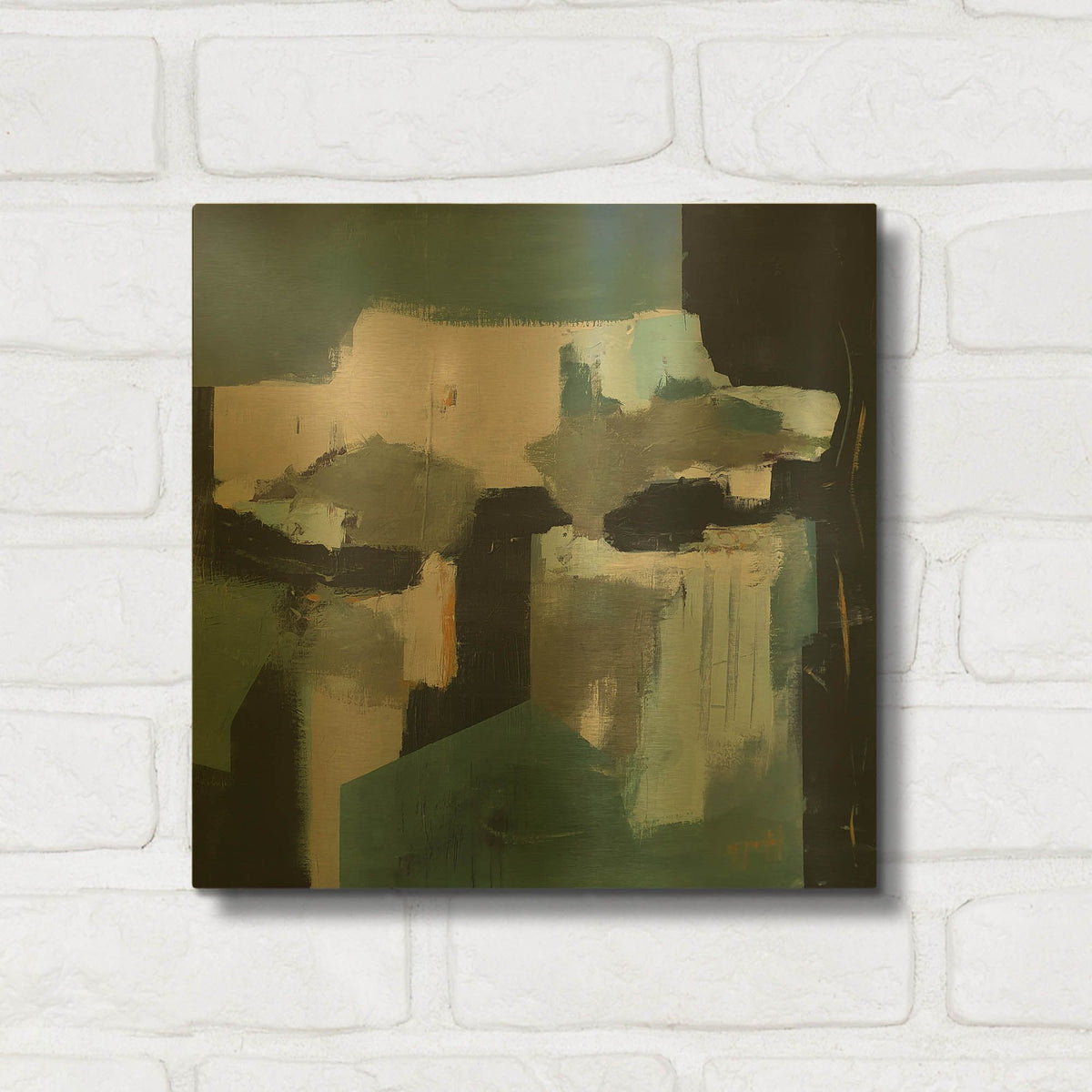 'There Is Always A Light Somewhere' By Fanou Montel Gold Metal Wall Art