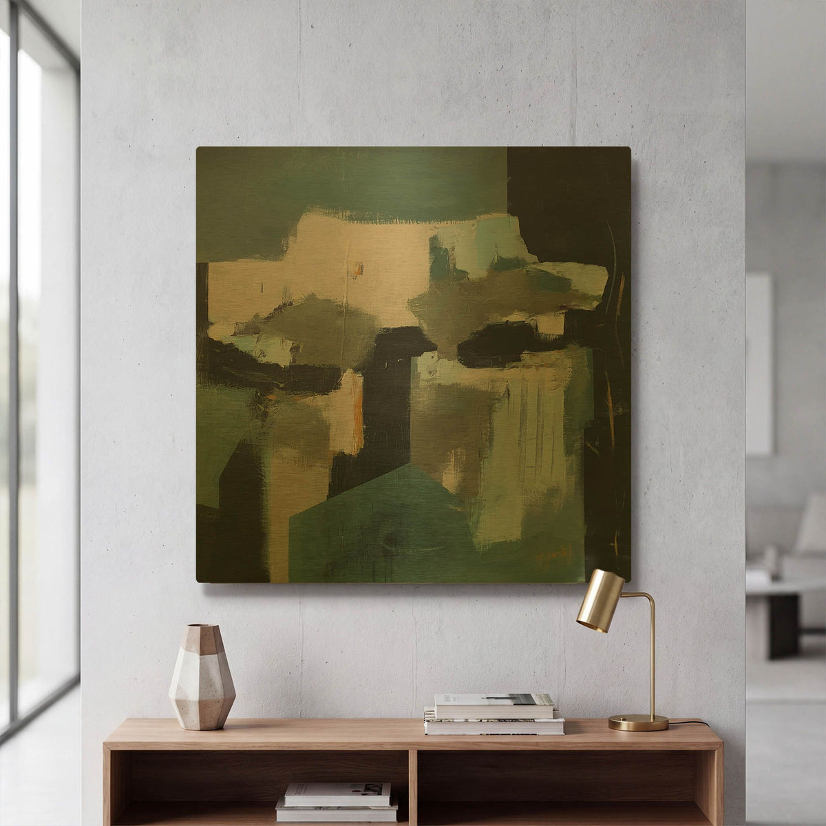 'There Is Always A Light Somewhere' By Fanou Montel Gold Metal Wall Art