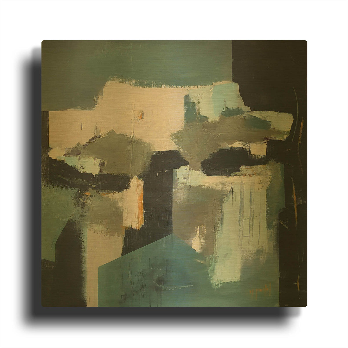 'There Is Always A Light Somewhere' By Fanou Montel Gold Metal Wall Art
