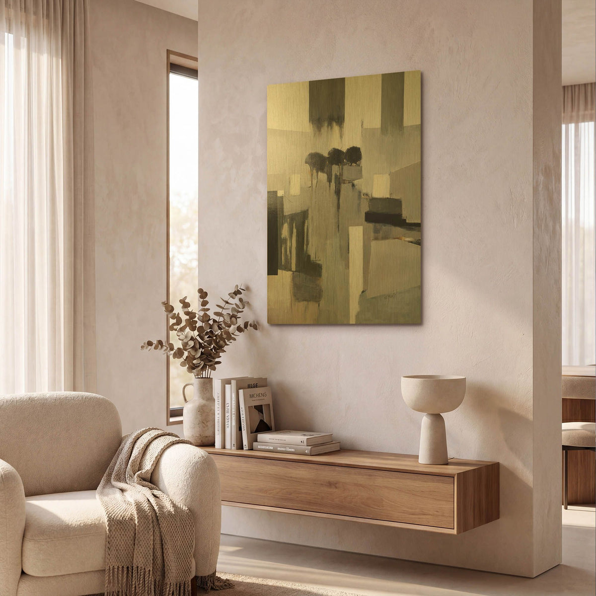 'Remain Standing' By Fanou Montel Gold Metal Wall Art