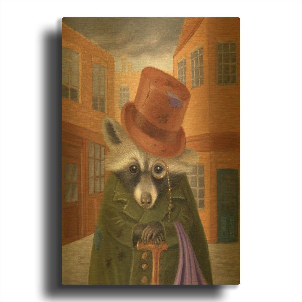 'Dodger' By Gina Matarazzo Gold Metal Wall Art