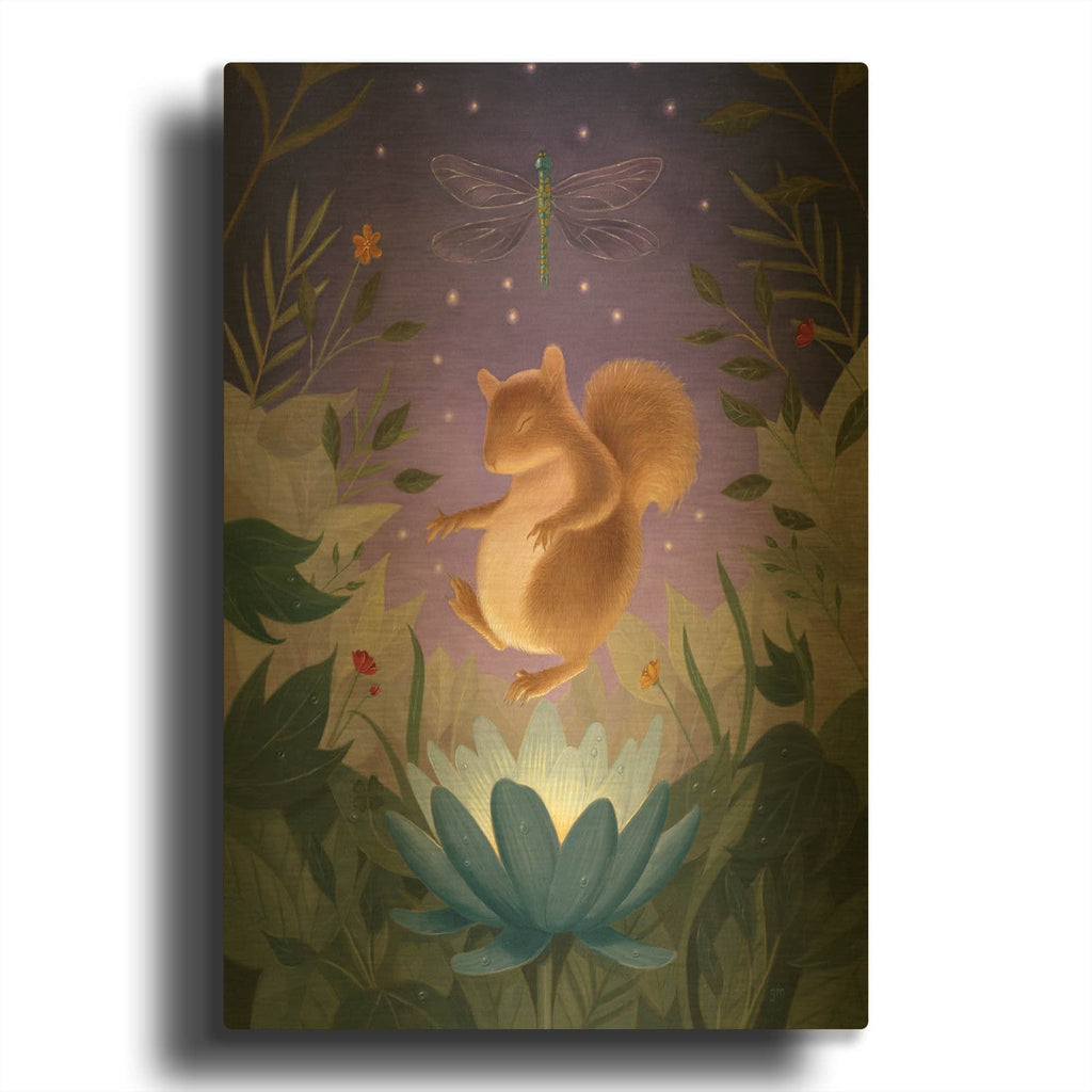 'Ascension In Twilight' By Gina Matarazzo Gold Metal Wall Art