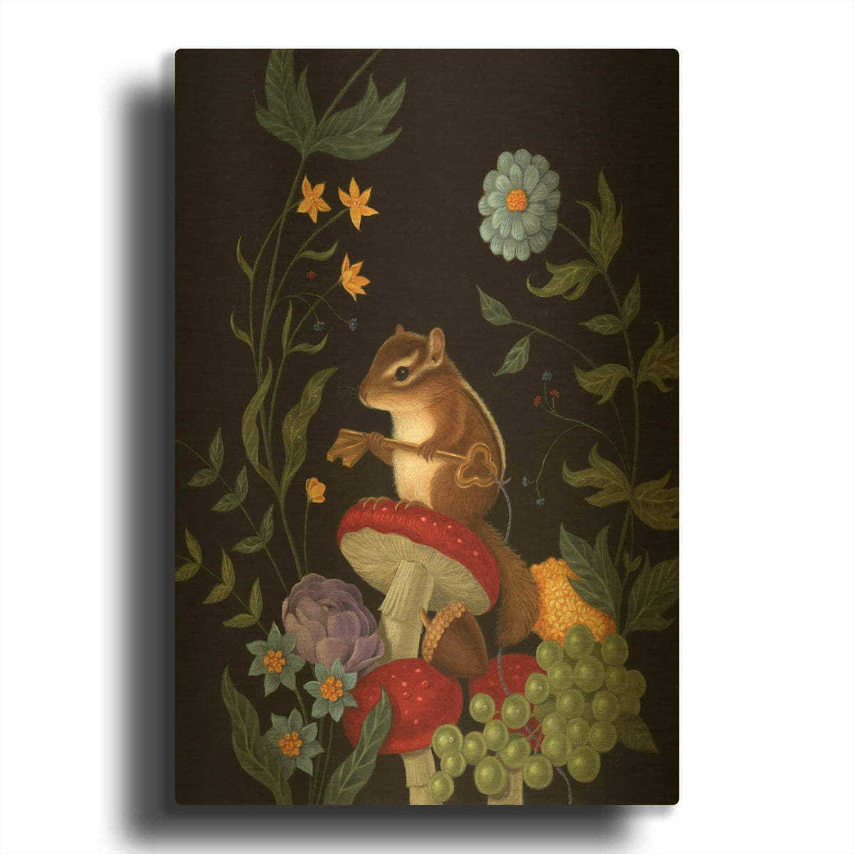 'The Littlest Sentinel' By Gina Matarazzo Gold Metal Wall Art