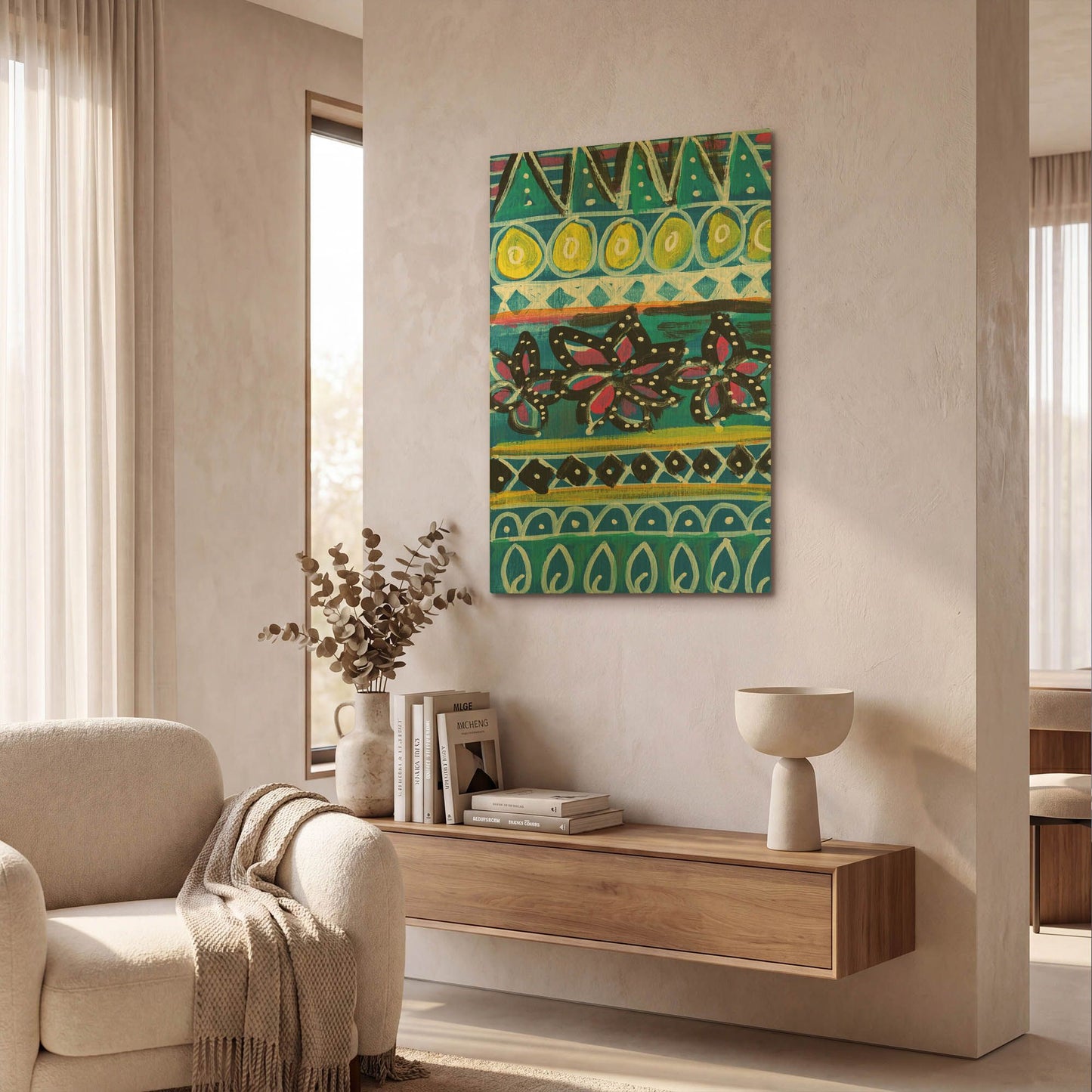 'LW2010' By Linda Woods Gold Metal Wall Art