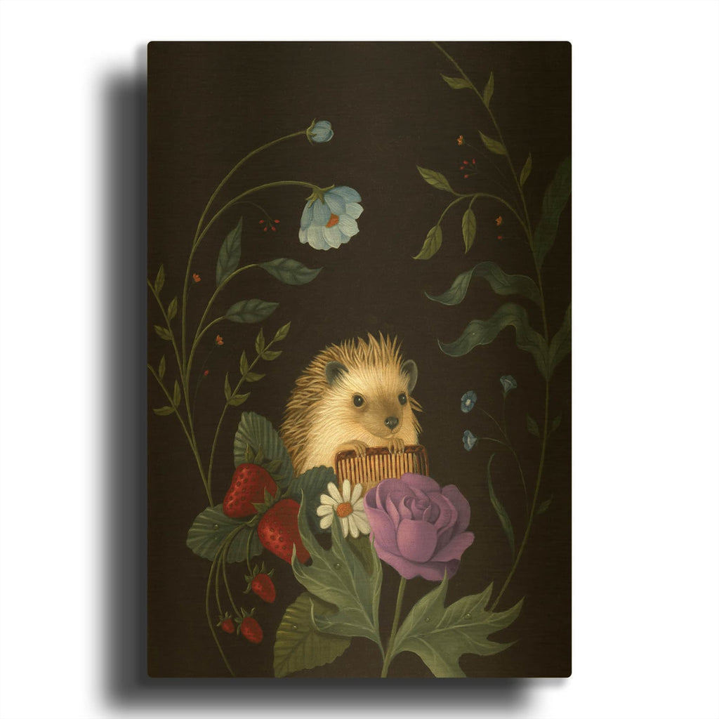 'A Dashing Fellow' By Gina Matarazzo Gold Metal Wall Art