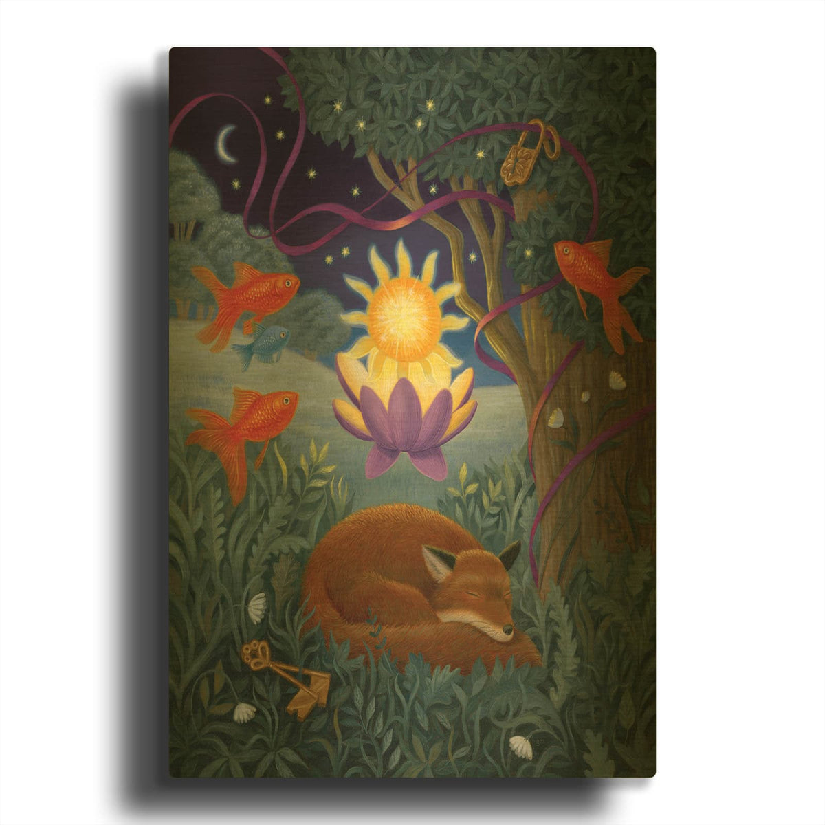 'Eve Of Transcendence' By Gina Matarazzo Gold Metal Wall Art