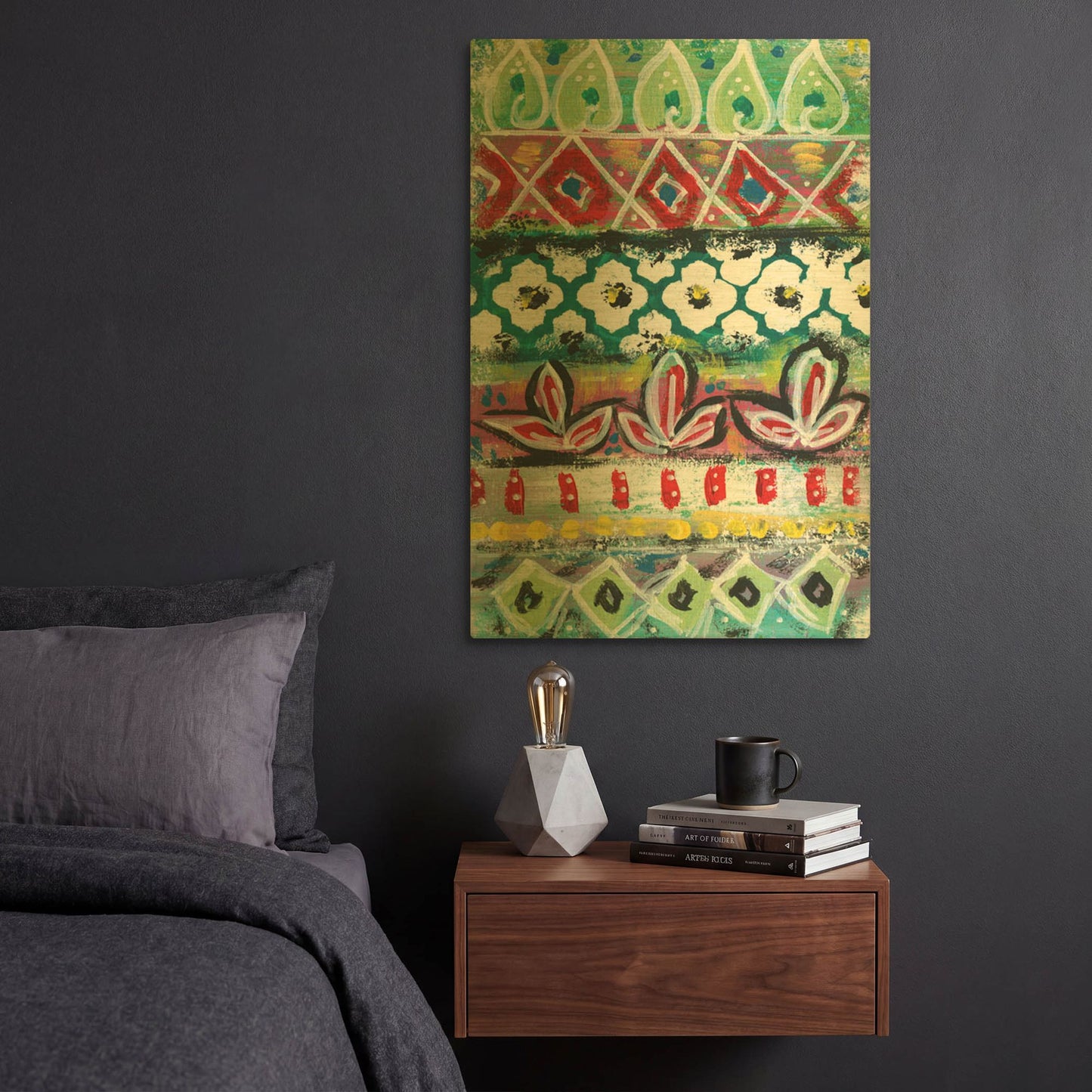 'LW2011' By Linda Woods Gold Metal Wall Art