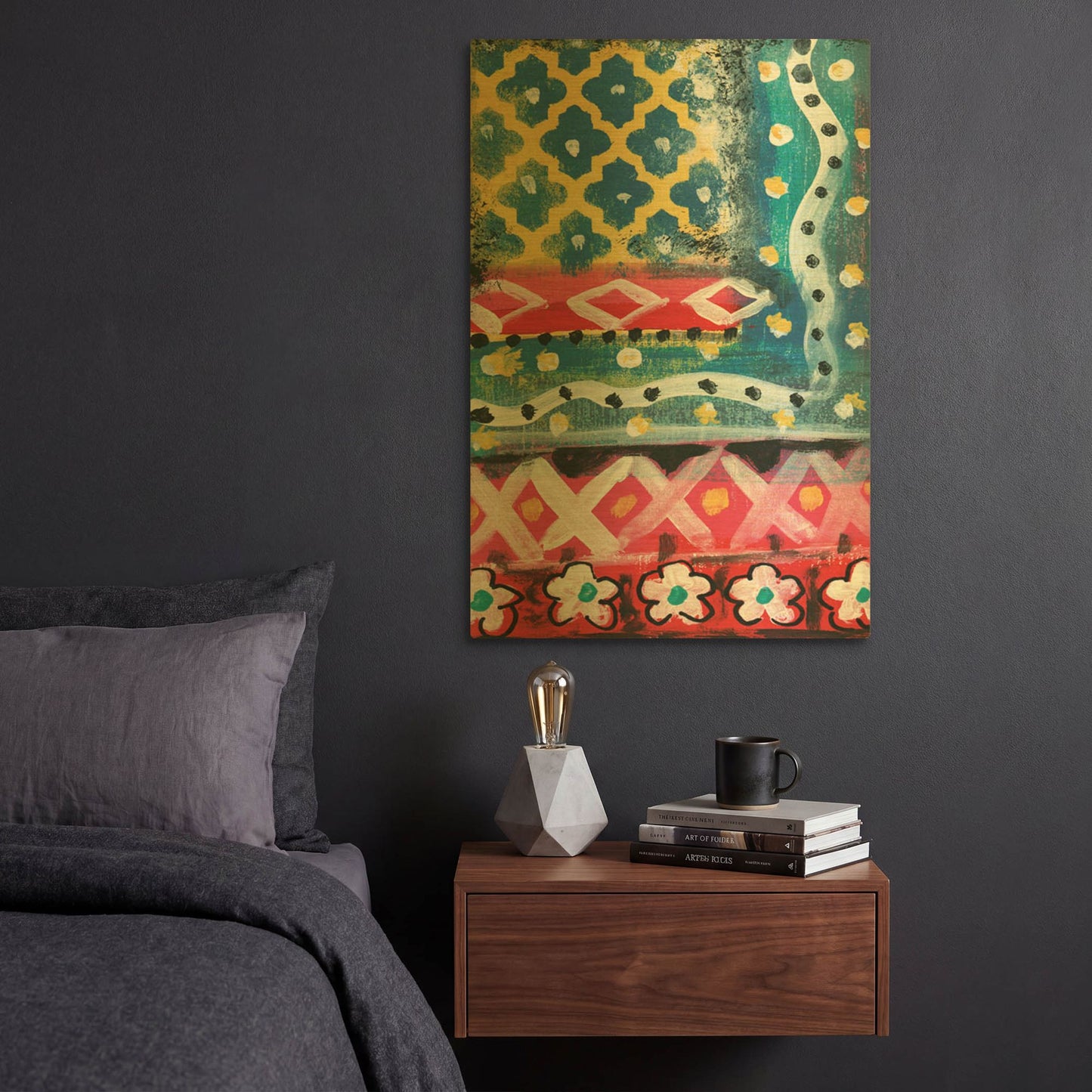 'LW2013' By Linda Woods Gold Metal Wall Art