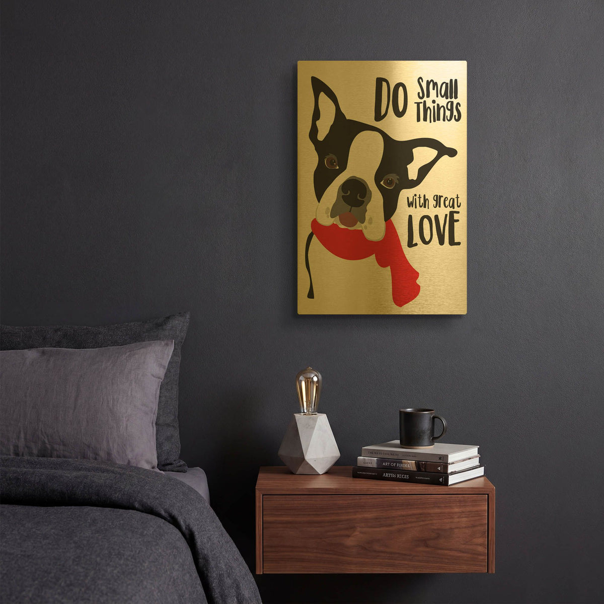 'Do Small Things With Great Love' By Ginger Oliphant Gold Metal Wall Art