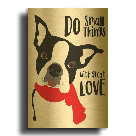 'Do Small Things With Great Love' By Ginger Oliphant Gold Metal Wall Art