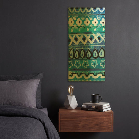 'LW2014' By Linda Woods Gold Metal Wall Art