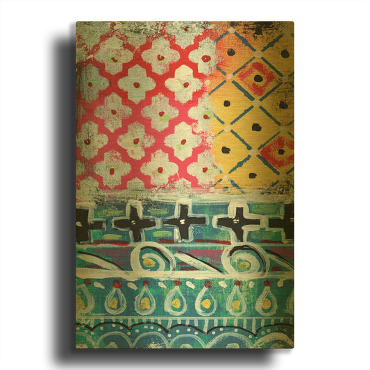 'LW2015' By Linda Woods Gold Metal Wall Art