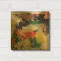 'Coral Hills' By Gocan Gold Metal Wall Art