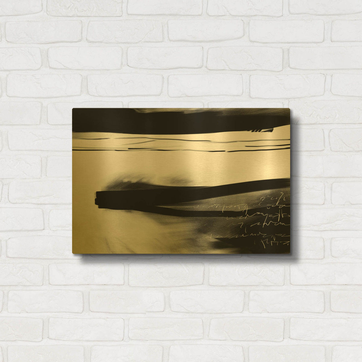 'Letter No. 2' By Gocan Gold Metal Wall Art