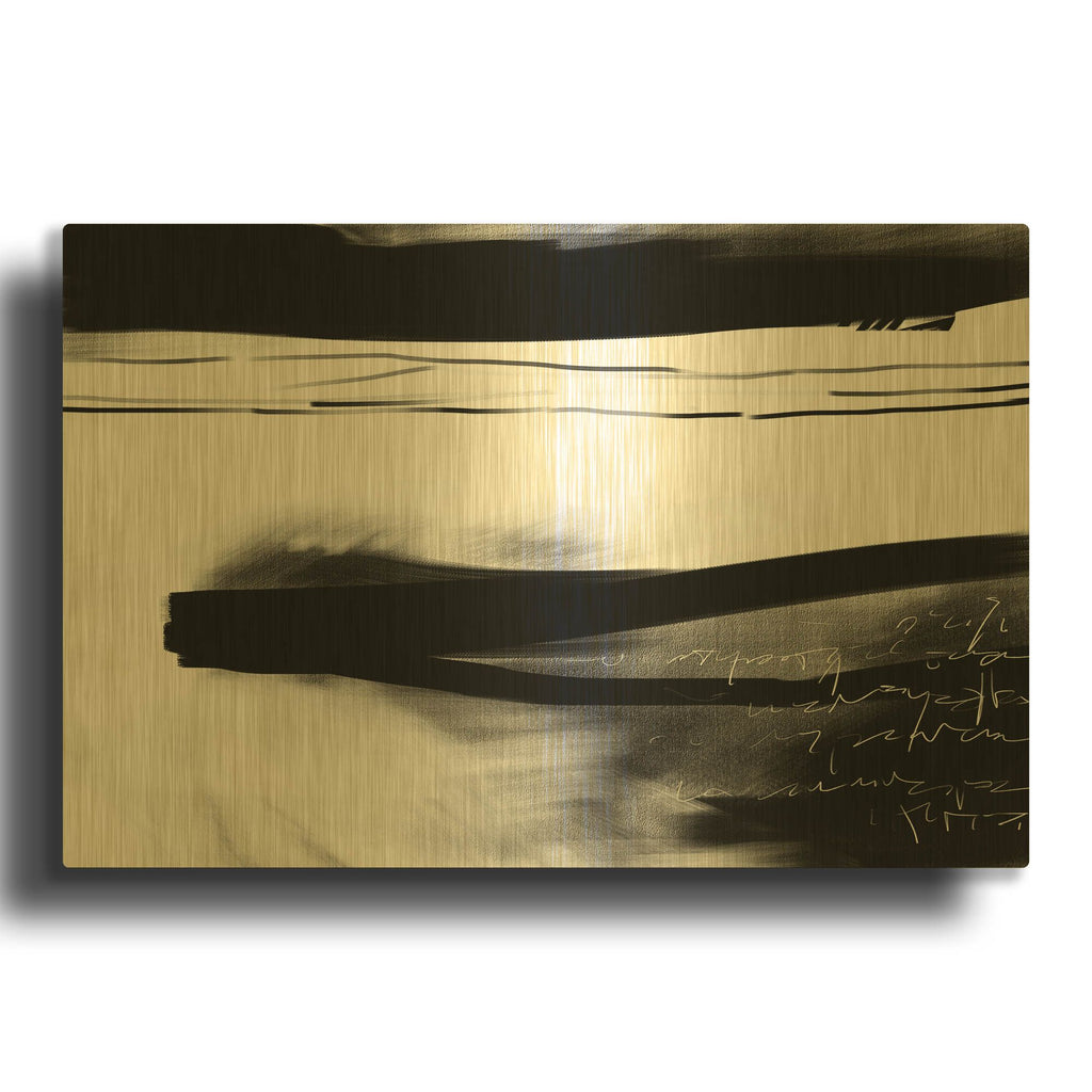 'Letter No. 2' By Gocan Gold Metal Wall Art